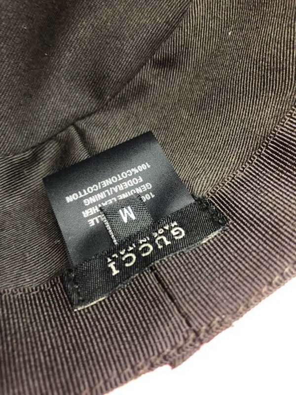 ブランド帽子素材ディテール